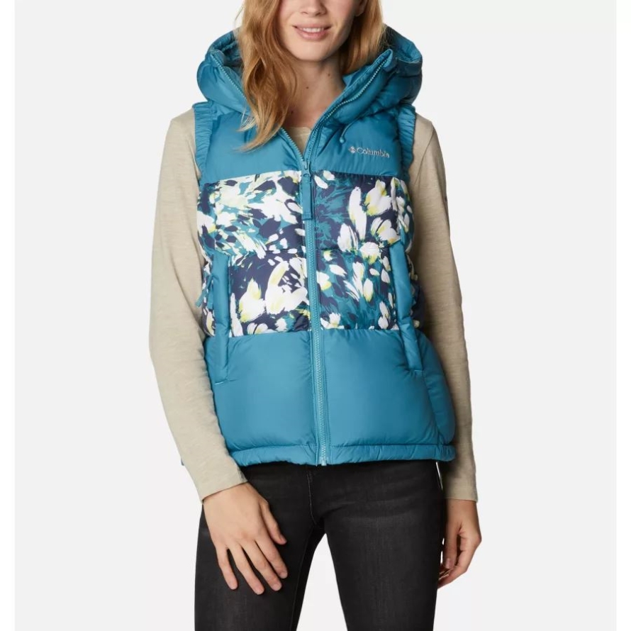 Canyon Blue/Canyon Blue Florescence Pri Women's Pike Lake II Insulated Vest Columbia