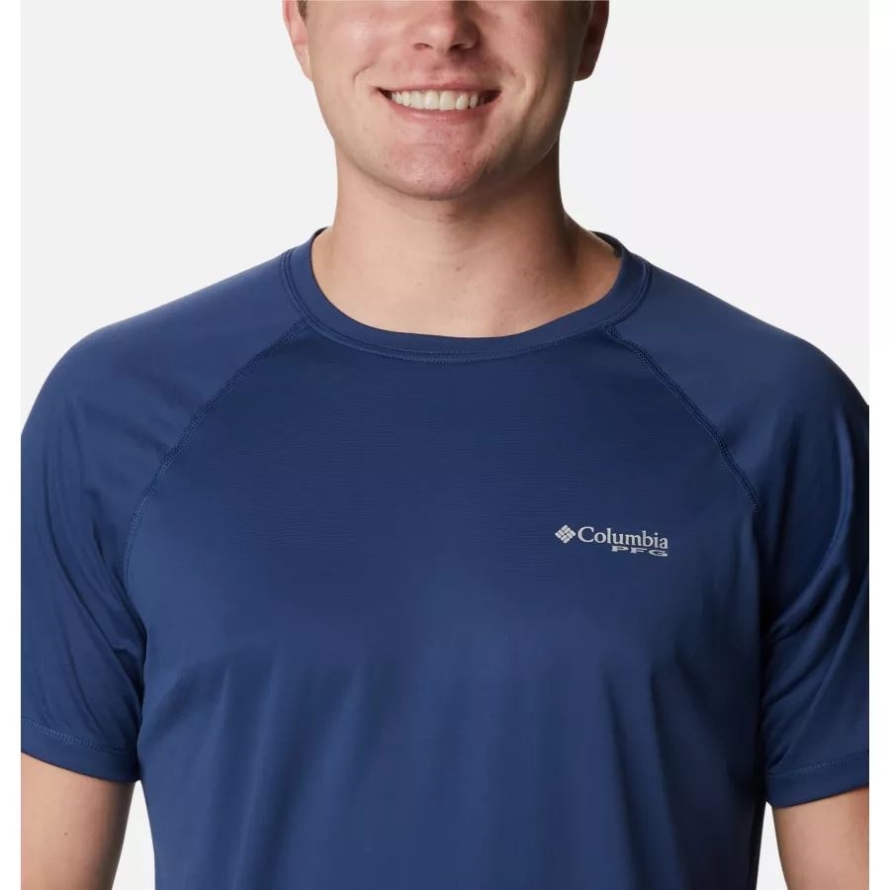 Carbon Columbia Men's PFG Zero Rules Ice Short Sleeve Shirt
