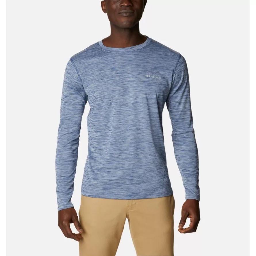Carbon Heather Men's ZERO Rules Long Sleeve Shirt Columbia