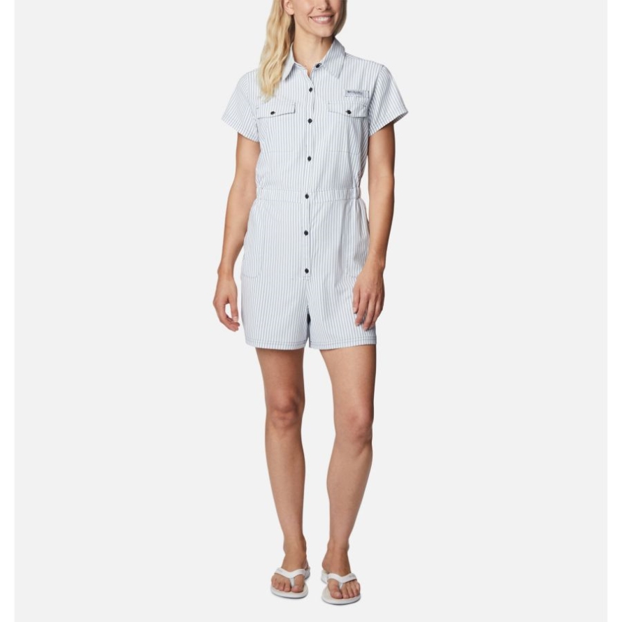 Carbon Women's PFG Sun Drifter Woven Romper Columbia