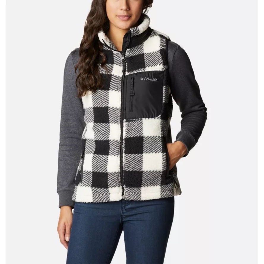 Chalk Check Print Women's West Bend Vest Columbia