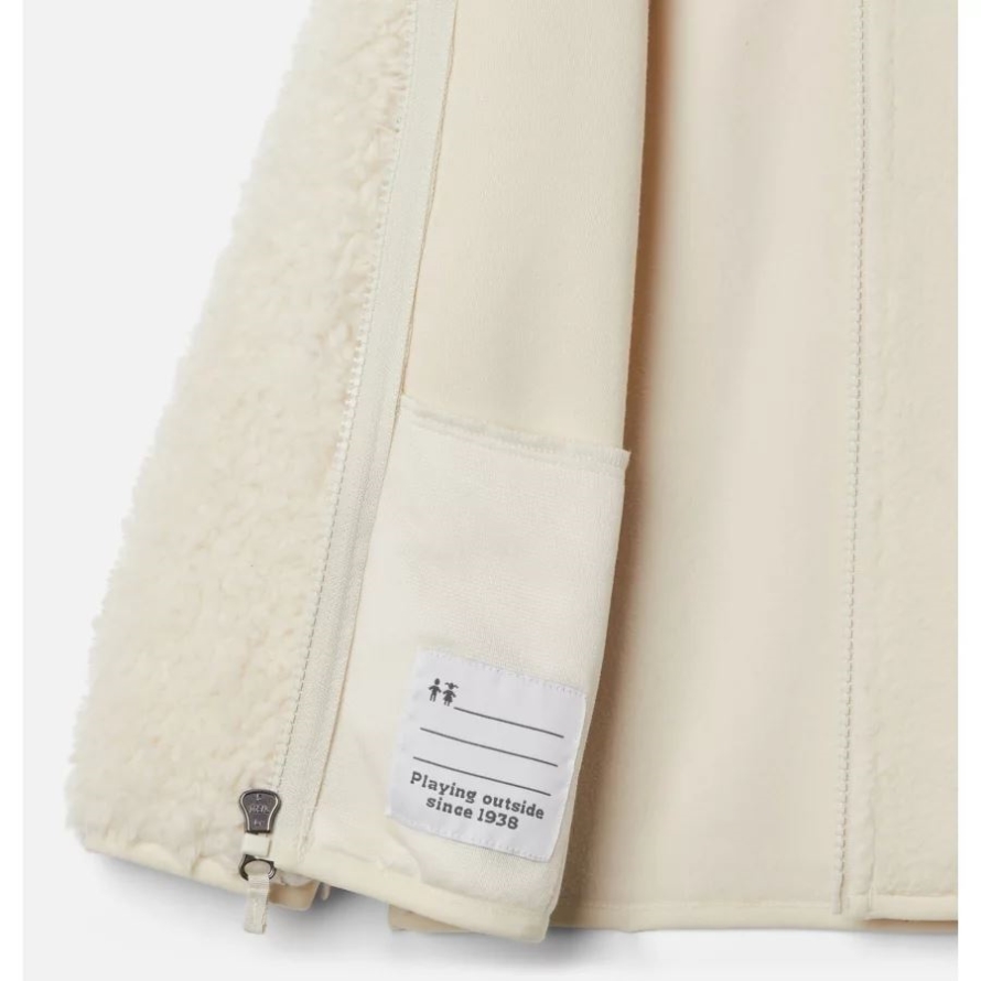 Chalk Columbia Brand Toddler Foxy Baby Sherpa Jacket