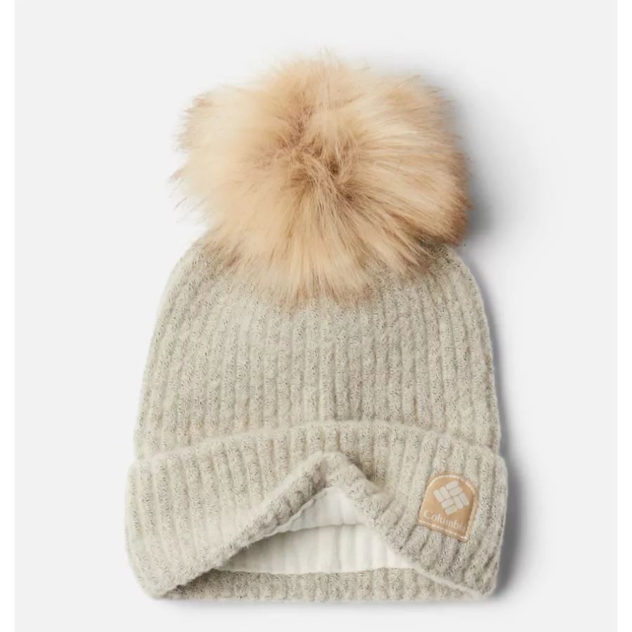 Chalk Columbia Winter Blur Pom Pom Beanie
