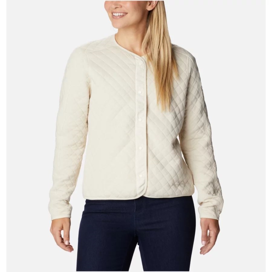 Chalk Columbia Women's Columbia Lodge Quilted Cardigan