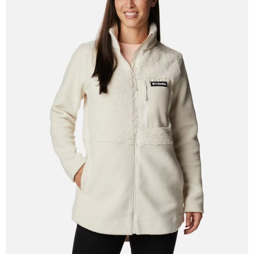 Chalk Columbia Women's Columbia Lodge Sherpa Long Fleece Jacket