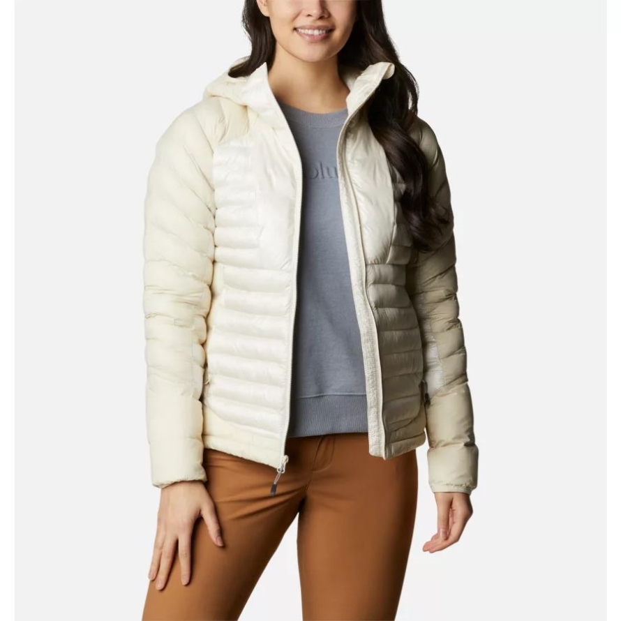 Chalk Columbia Women's Labyrinth Loop Insulated Hooded Jacket