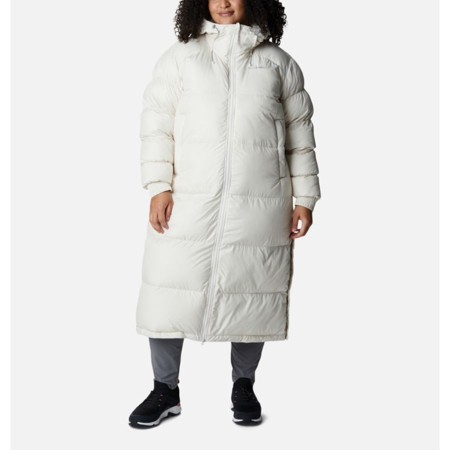 Chalk Columbia Women's Pike Lake Long Jacket Plus Size