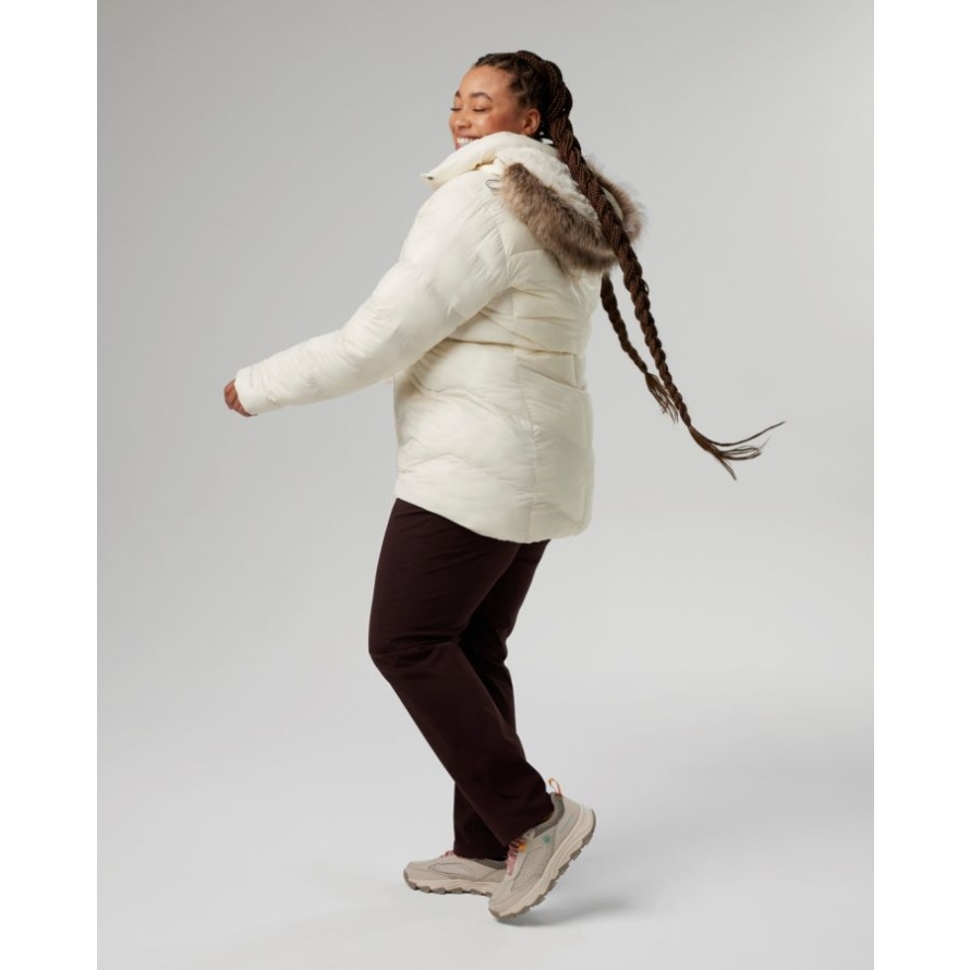 Chalk Gunmetal Women's Peak to Park Mid Insulated Jacket Plus Size Columbia