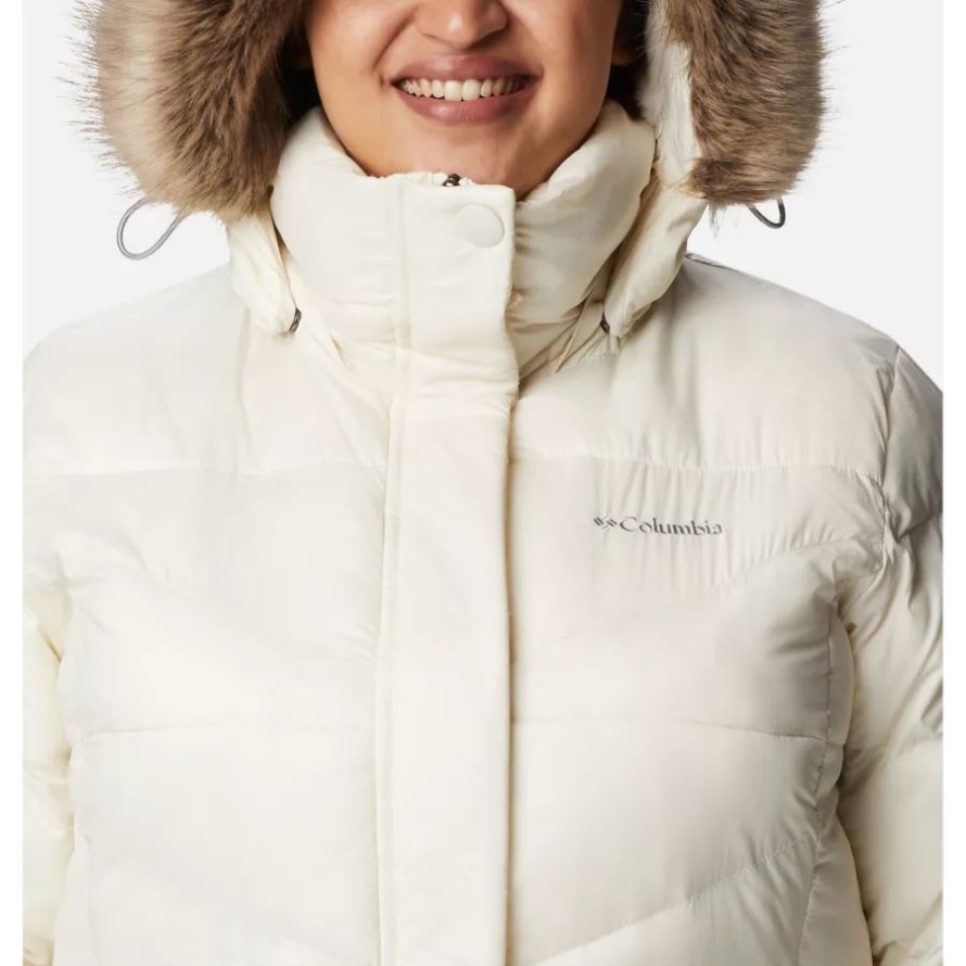 Chalk Gunmetal Women's Peak to Park Mid Insulated Jacket Plus Size Columbia