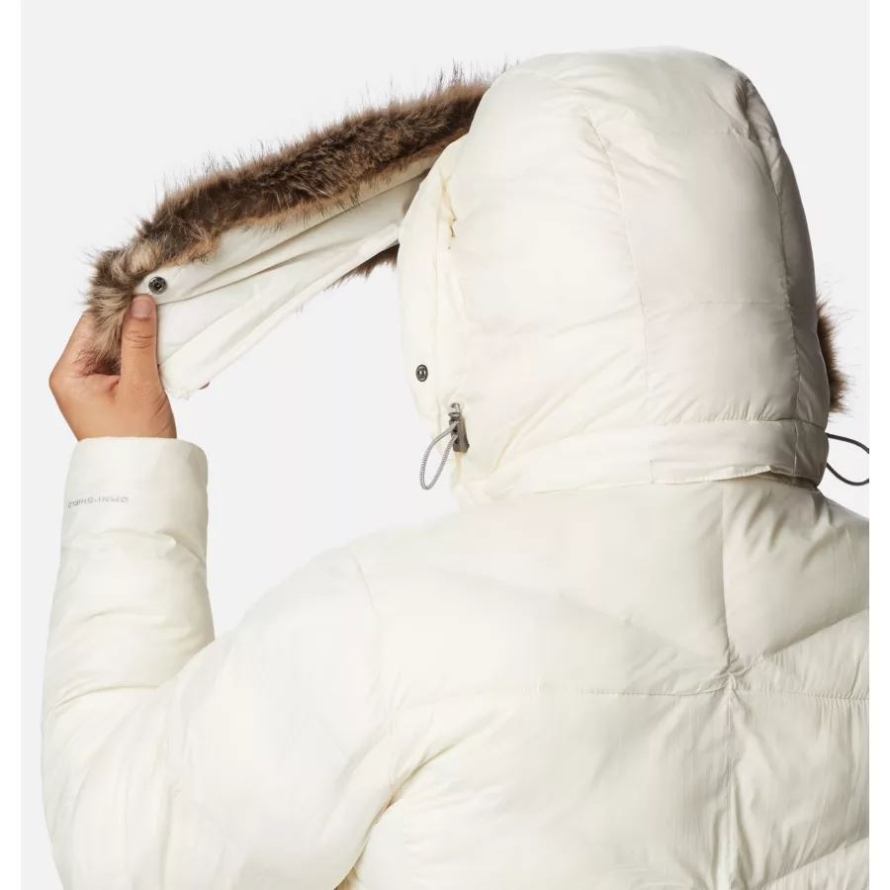 Chalk Gunmetal Women's Peak to Park Mid Insulated Jacket Plus Size Columbia
