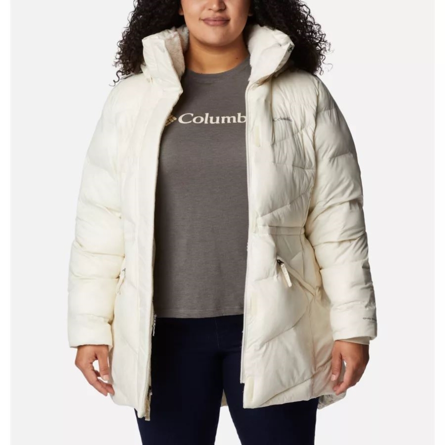 Chalk Gunmetal Women's Peak to Park Mid Insulated Jacket Plus Size Columbia