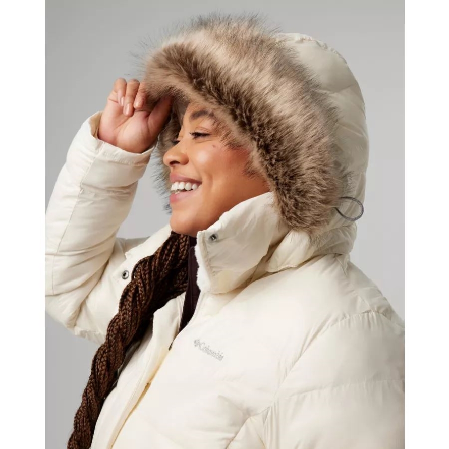 Chalk Gunmetal Women's Peak to Park Mid Insulated Jacket Plus Size Columbia