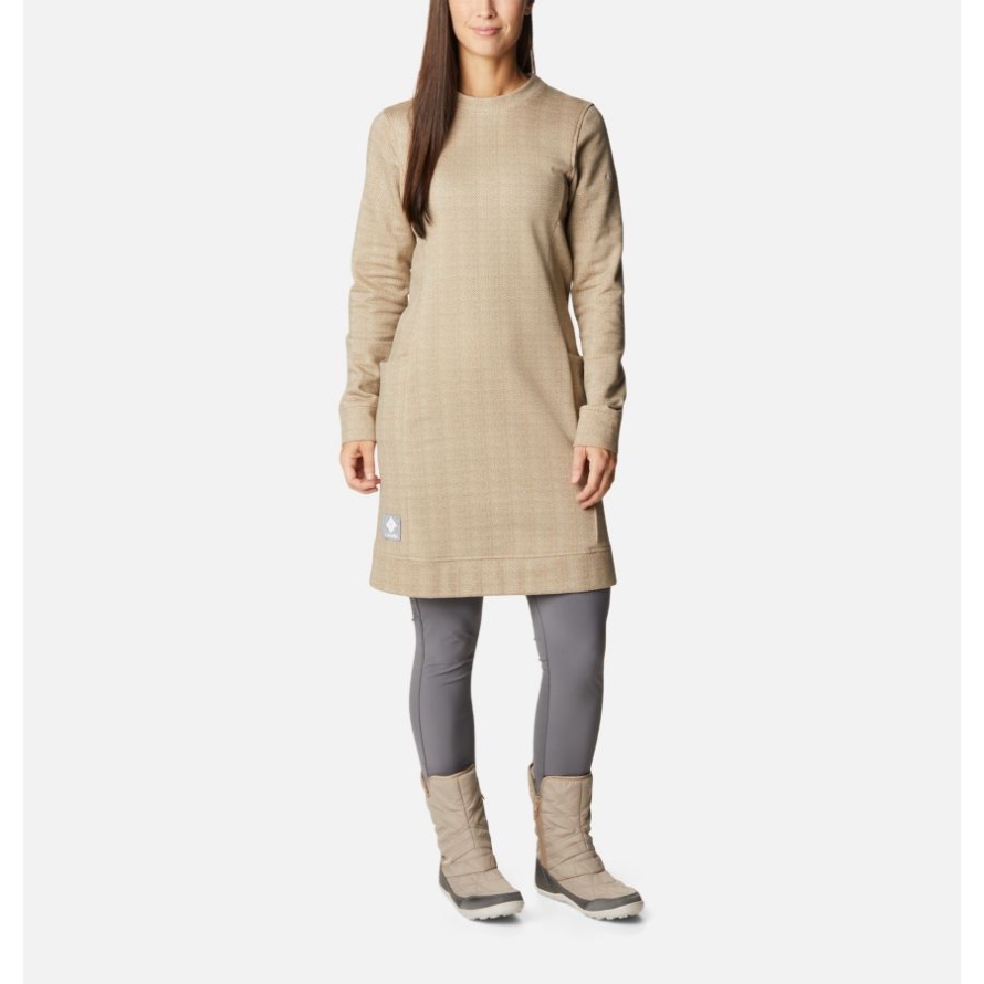 Chalk Herringbone Women's Columbia Lodge Dress Columbia