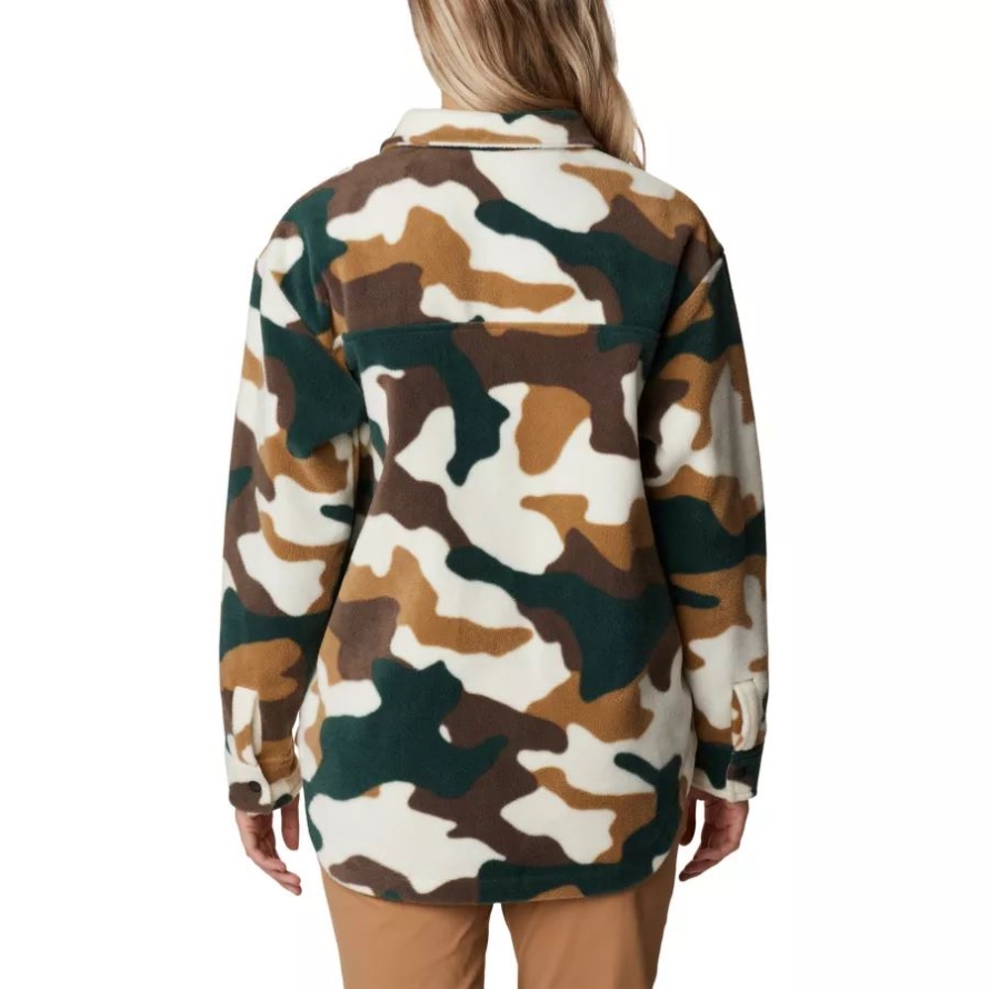Chalk Mod Camo Print Columbia Women's Benton Springs Shirt Jacket