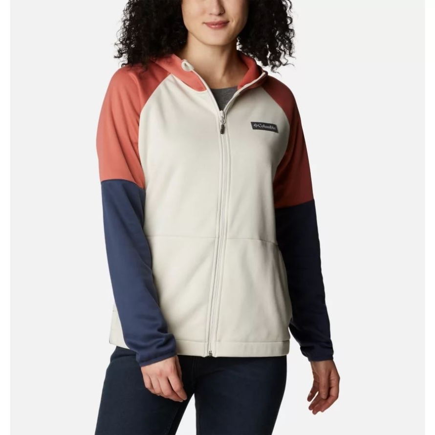 Chalk/Nocturnal Columbia Women's Windgates Full-Zip Hoodie