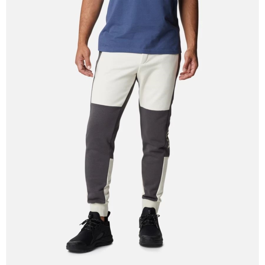 Chalk/Shark Men's Lodge Colourblock Joggers Columbia