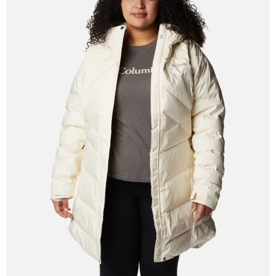 Chalk Sheen Columbia Women's Lay D Down II Mid Jacket Plus Size