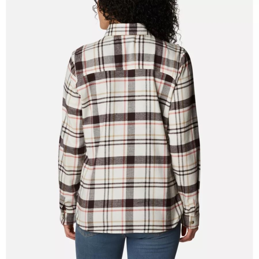Chalk Simple Tartan Columbia Women's Pine Street Stretch Flannel