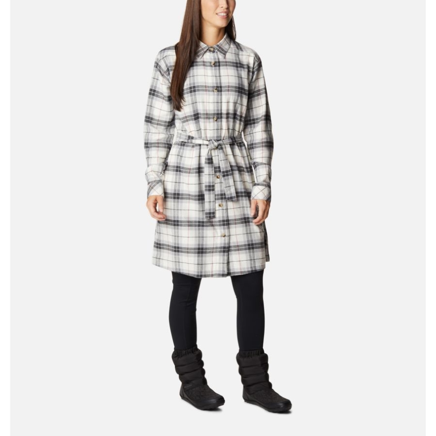 Chalk Twill Columbia Women's Holly Hideaway Flannel Dress