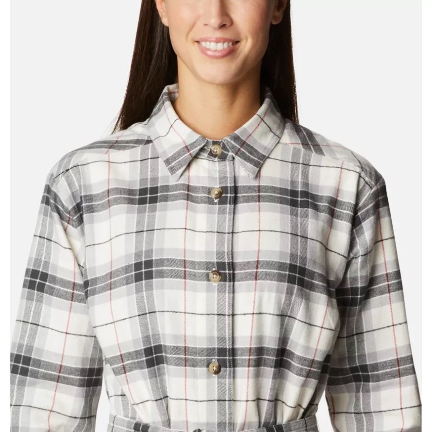 Chalk Twill Women's Holly Hideaway Flannel Dress Columbia