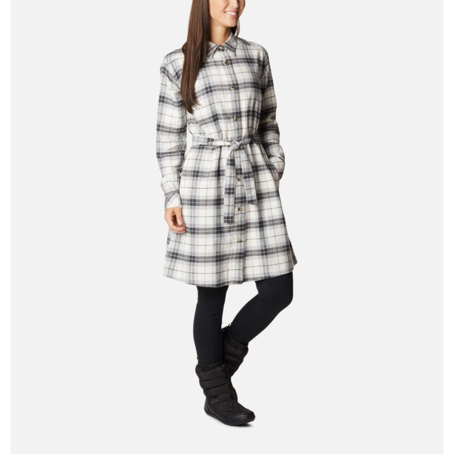 Chalk Twill Women's Holly Hideaway Flannel Dress Columbia