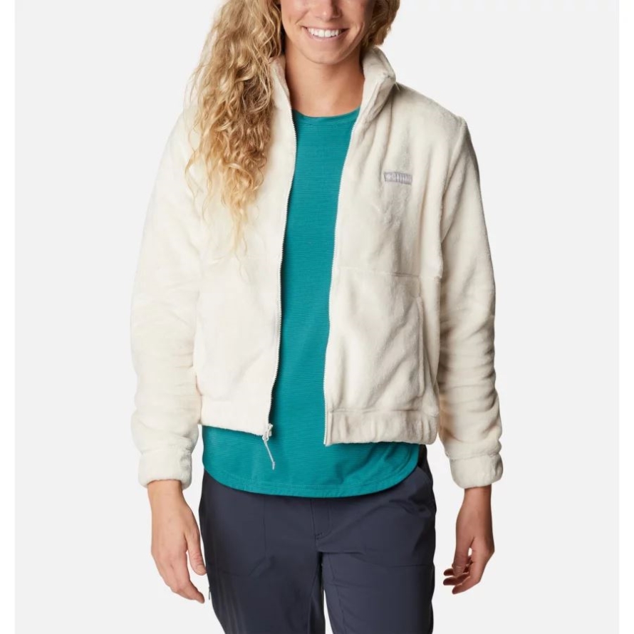 Chalk Women's Fireside Full Zip Jacket Columbia