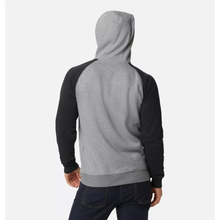 Charcoal Heather/Black Columbia Men's Hart Mountain II Hoodie Tall
