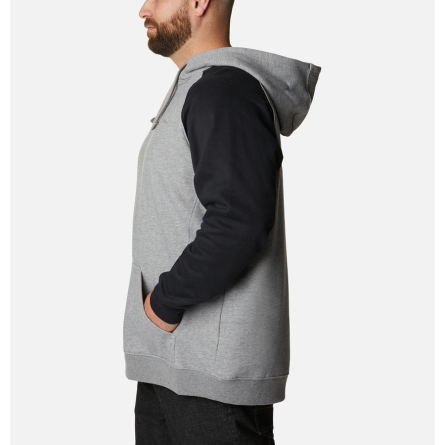 Charcoal Heather/Black Men's Hart Mountain II Hoodie Big Columbia