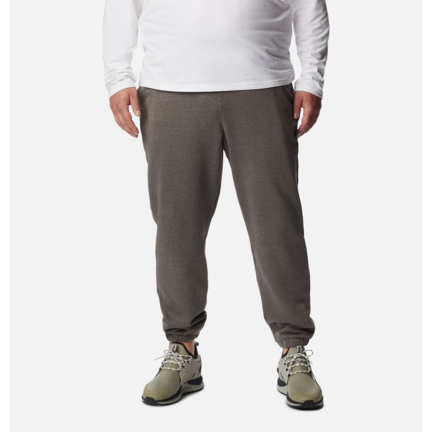 Charcoal Heather/Black Stacked Gem Men's Columbia Trek Joggers Big Columbia