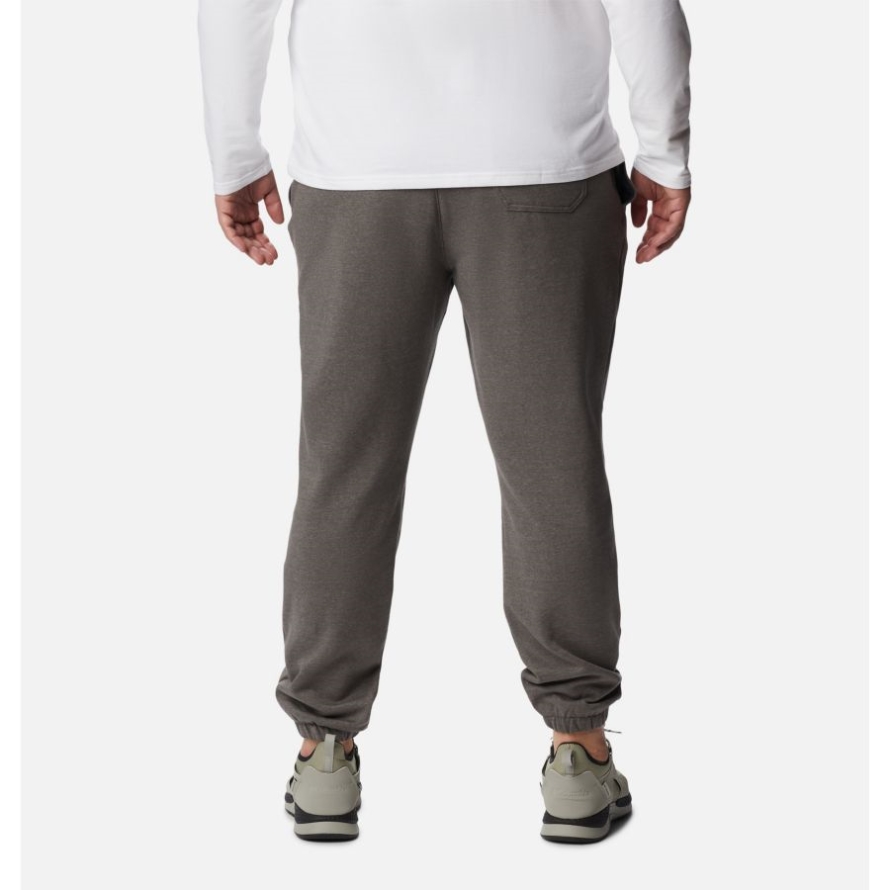 Charcoal Heather/Black Stacked Gem Men's Columbia Trek Joggers Big Columbia