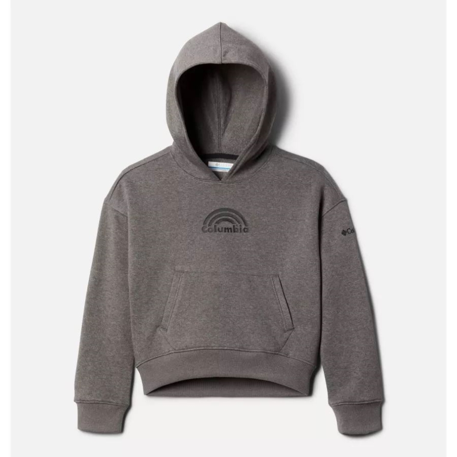 Charcoal Heather Girls' Columbia Trek Novelty Hoodie Columbia