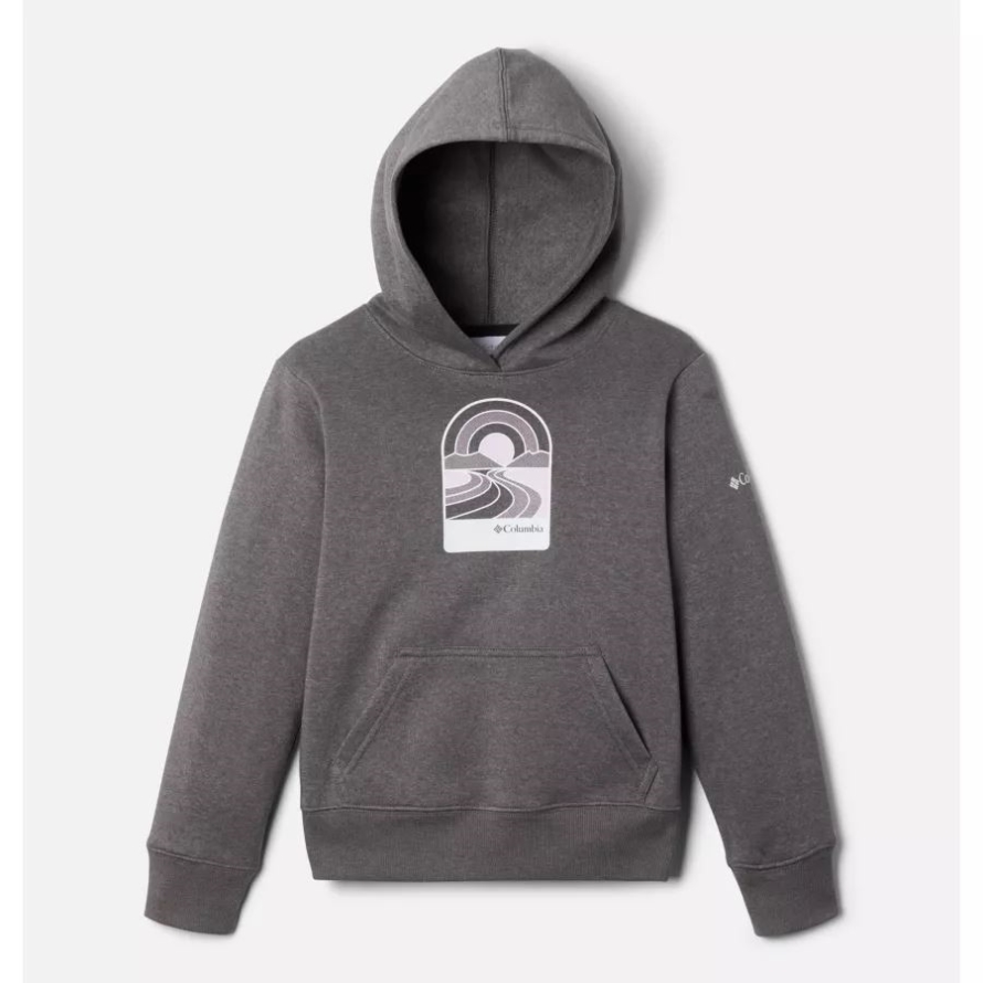 Charcoal Heather Kids' Tabor Heights Graphic Hoodie Columbia