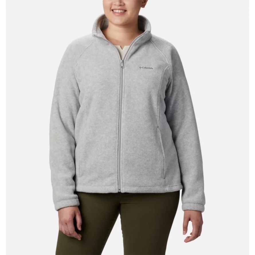 Cirrus Grey Heather Women's Benton Springs Full Zip Plus Size Columbia