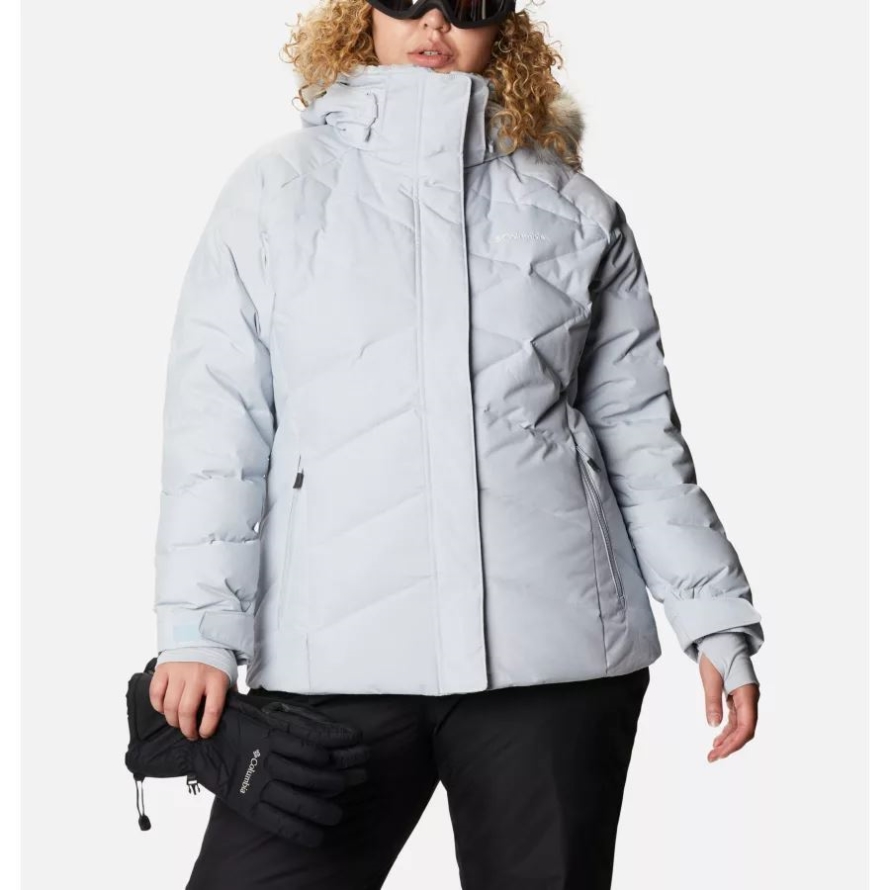 Cirrus Grey Metallic Columbia Women's Lay D Down II Jacket Plus Size