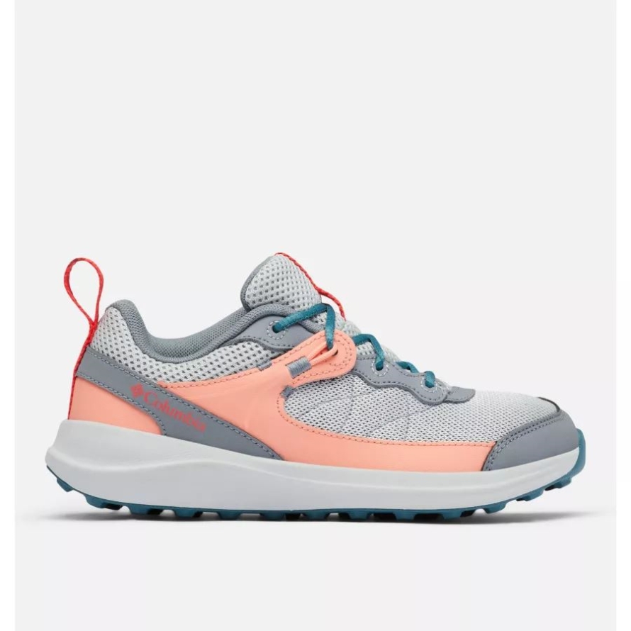 Cirrus Grey/Red Hibiscus Youth Trailstorm Walking Shoe Columbia