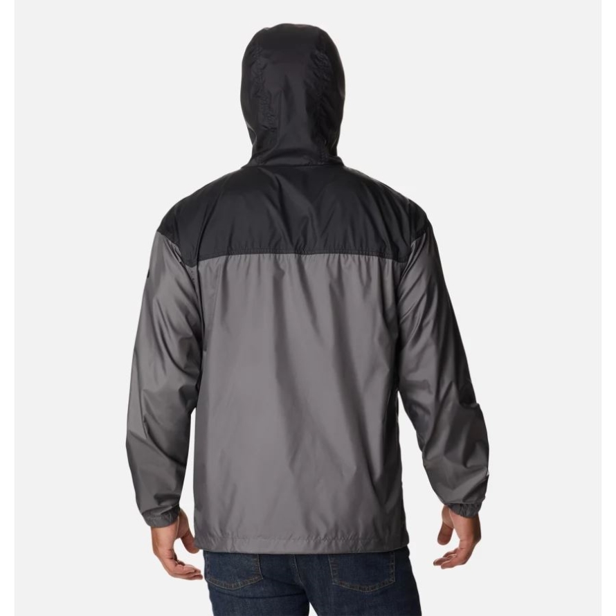 City Grey/Black Columbia Men's Flash Challenger Windbreaker Novelty