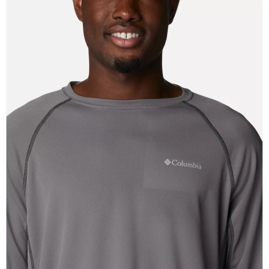 City Grey/Black Men's Narrows Pointe Long Sleeve Shirt Columbia