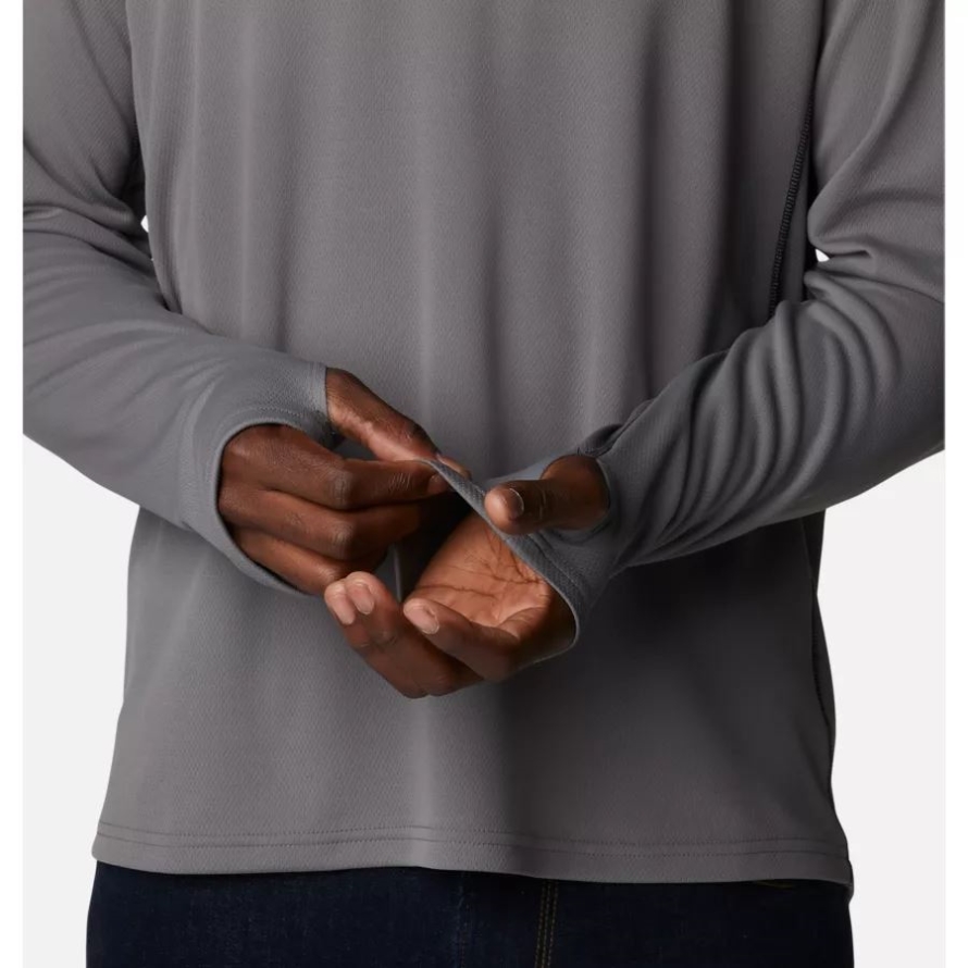 City Grey/Black Men's Narrows Pointe Long Sleeve Shirt Columbia