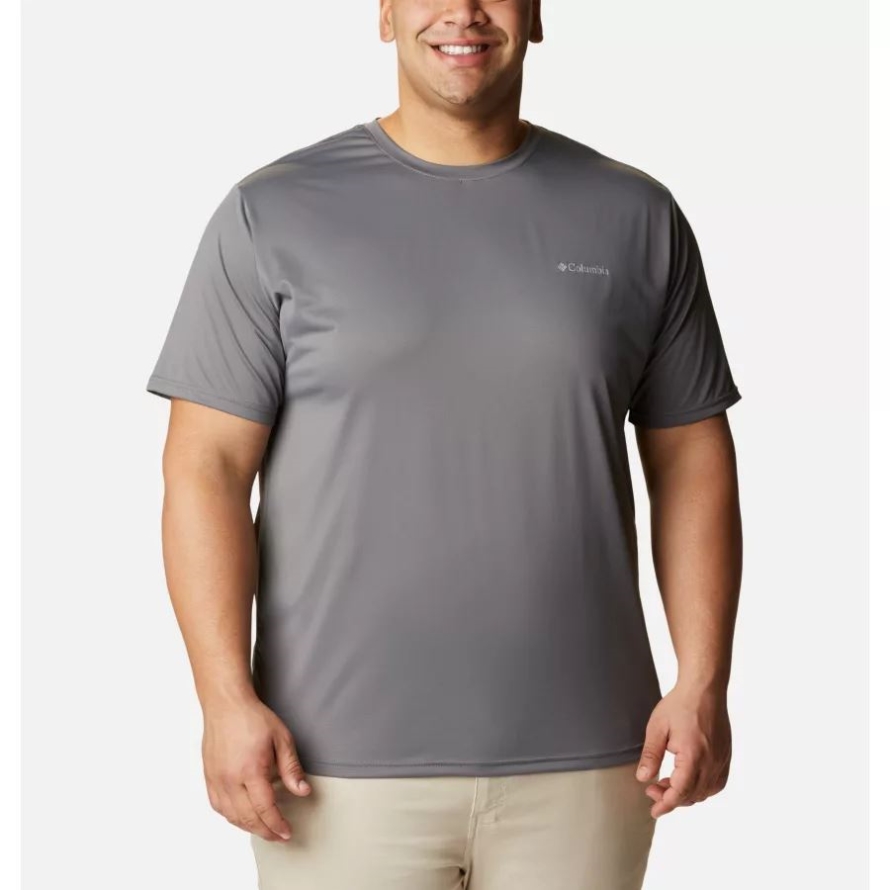 City Grey Columbia Men's Columbia Hike Crew Short Sleeve Shirt Big