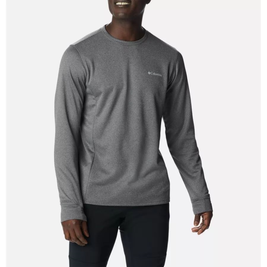 City Grey Heather Columbia Brand Men's Park View Crew Shirt