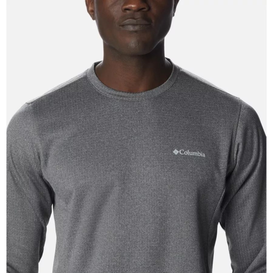 City Grey Heather Columbia Men's Park View Crew Shirt