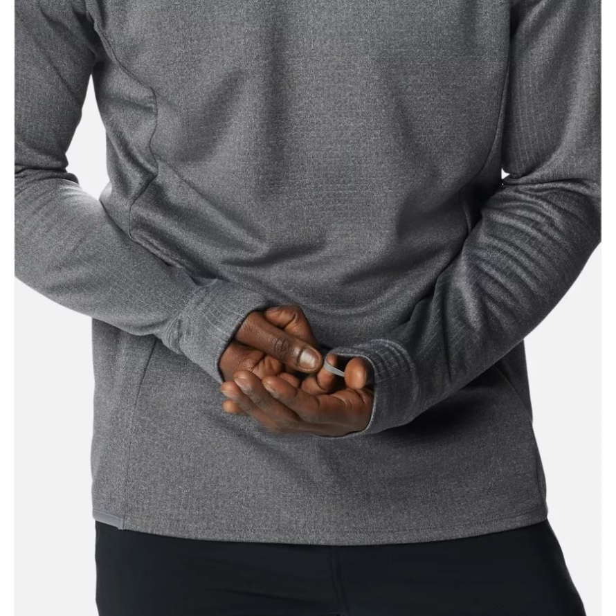 City Grey Heather Columbia Men's Park View Crew Shirt