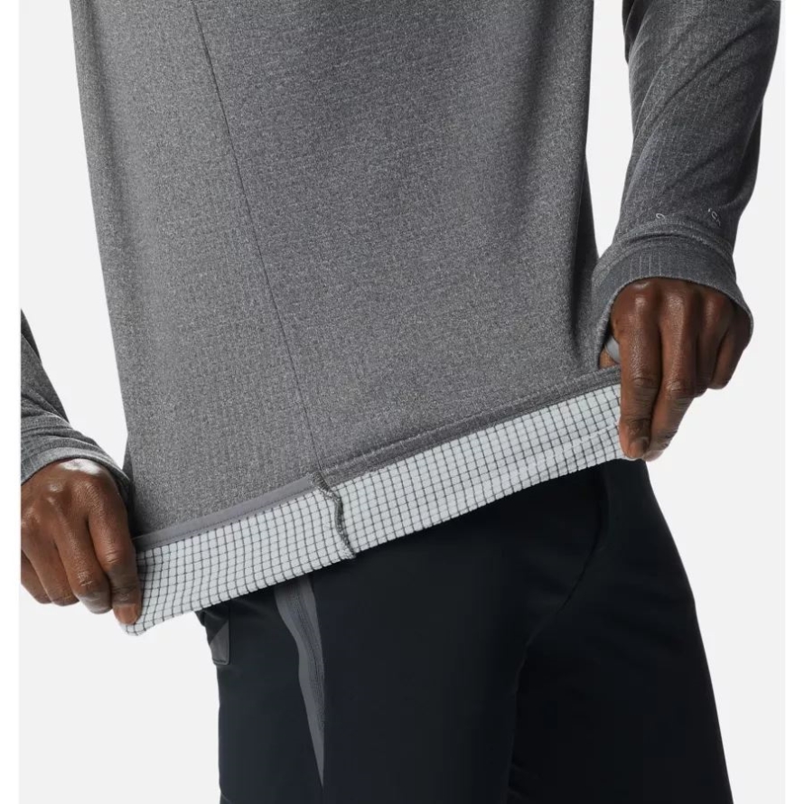 City Grey Heather Columbia Men's Park View Crew Shirt