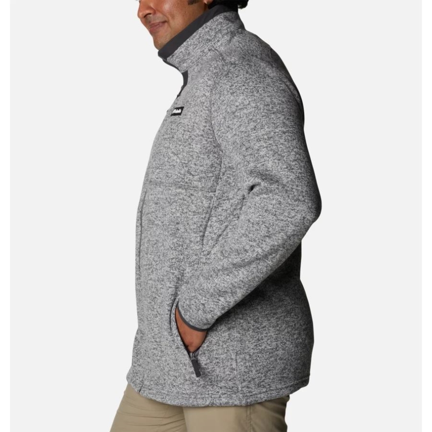 City Grey Heather Columbia Men's Sweater Weather Fleece Full Zip Big