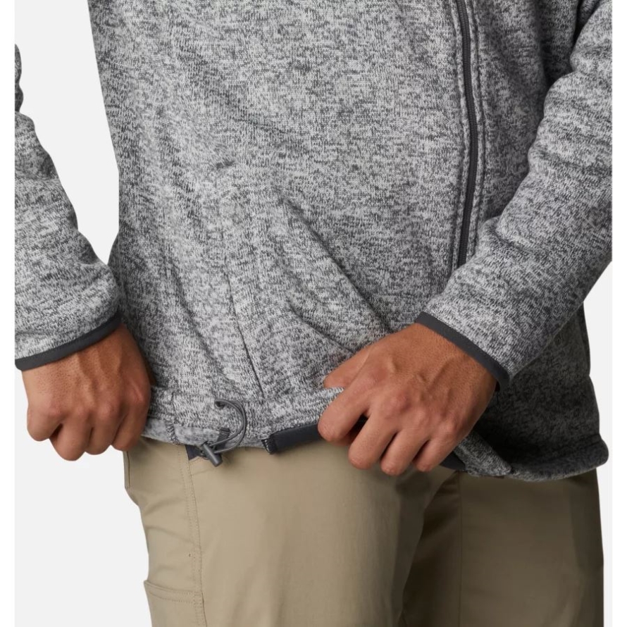 City Grey Heather Columbia Men's Sweater Weather Fleece Full Zip Big
