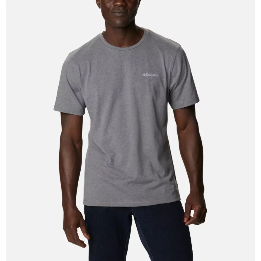 City Grey Heather Columbia Men's Thistletown Hills Short Sleeve Shirt