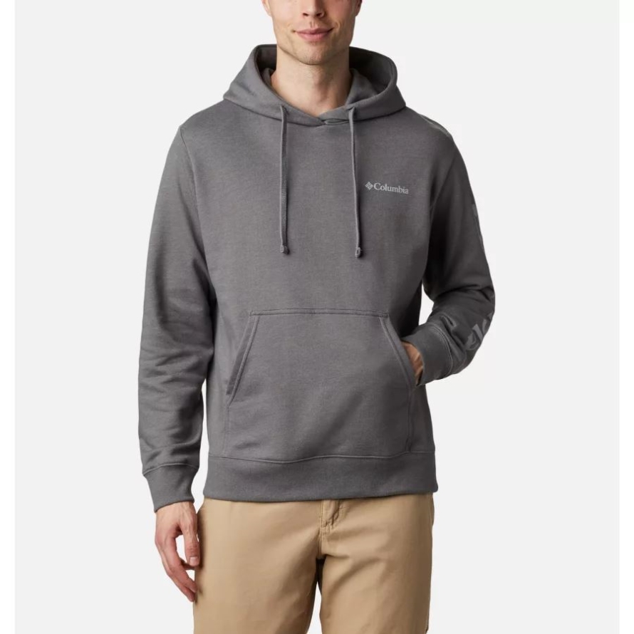 City Grey Heather Men's Viewmont II Sleeve Graphic Hoodie Columbia