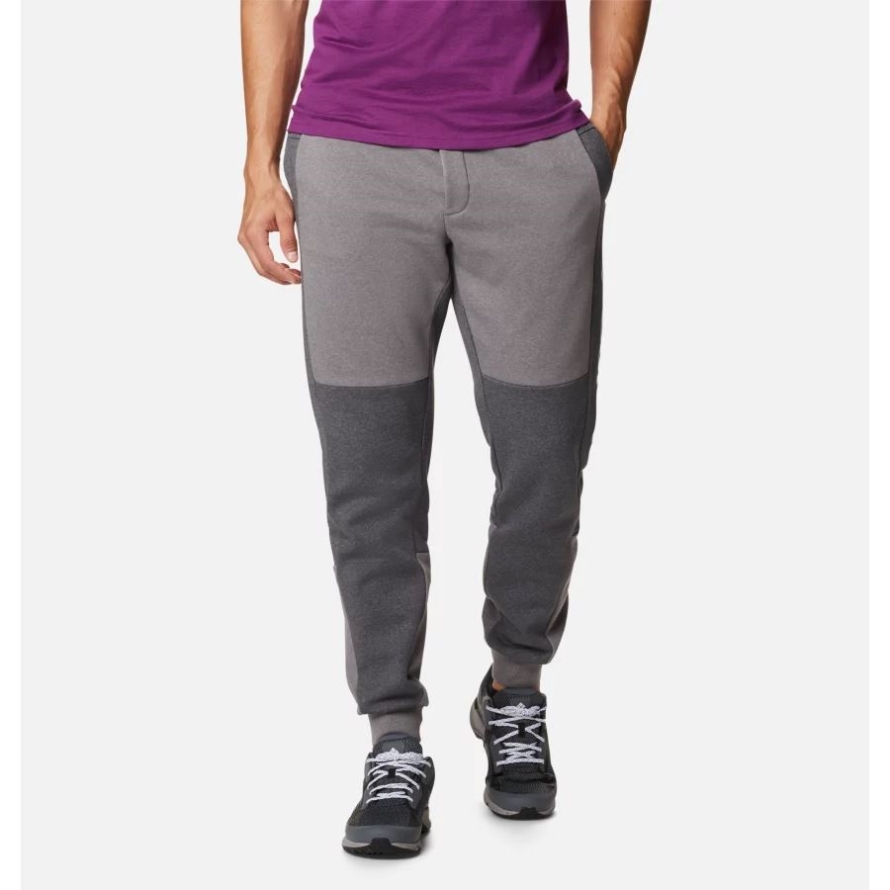 City Grey Heather/Shark Heather/White Columbia Men's Lodge Colourblock Joggers