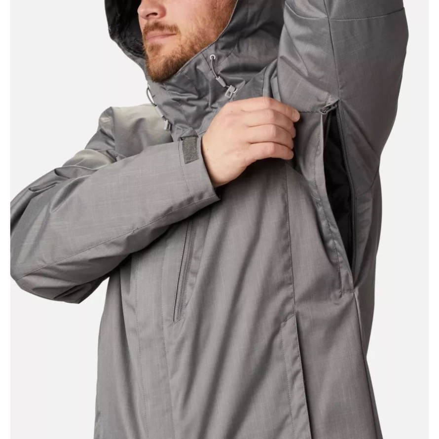 City Grey Melange Columbia Men's Whirlibird IV Interchange Jacket