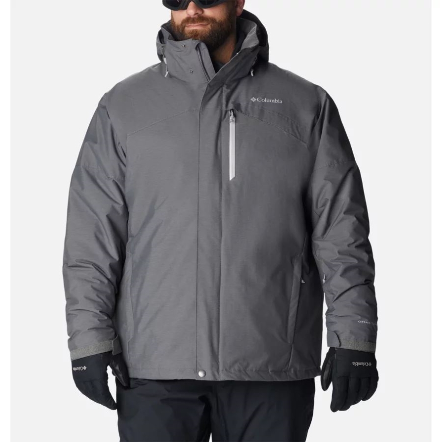 City Grey Melange Men's Last Tracks Insulated Ski Jacket Big Columbia